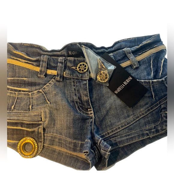 🍎MARIELLA BURANI 🇮🇹Denim shorts Made in Italy - Picture 1 of 10